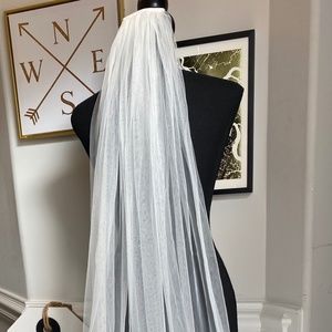 White Wedding Veil Cathedral